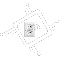 Розетка WESSEN RS16-235-BХИТ белый 2-ая б/з 10А скрытый монтаж
