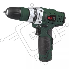 Профессиональный шуруповерт аккумуляторный KLPRO KLNM1020 (12 В / 2,0 А·ч, 0-1300 об/мин, 12 бит)