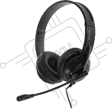 Гарнитура проводная с микрофоном A4Tech HU-10 черный 2м накладные USB оголовье