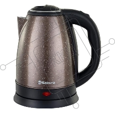 Чайник электрический SAKURA SA-2134DBR 1,8л, нержавейка, бронз/крап