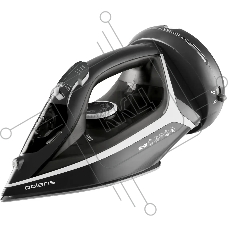 Утюг Polaris PIR 2444K Cord LESS черный/серебристый, 2400 Вт, 45 г/мин, 150 г/мин, 300 мл