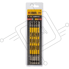 Набор бит Denzel PH2х150, сталь S2, круглый профиль, 5 шт.