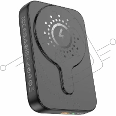 Мобильный аккумулятор Hoco J117A Esteem 10000mAh QC/PD 20W 2A USB-C беспров.зар. черный