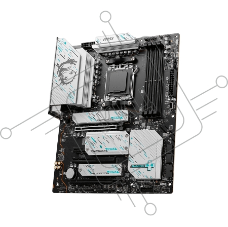 Материнская плата MSI X670E GAMING PLUS WIFI SocketAM5 AMD X670 4xDDR5 ATX AC`97 8ch(7.1) 2.5Gg RAID+HDMI+DP