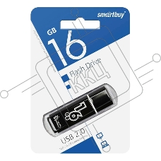 Флеш диск Smartbuy 16Gb Glossy series Black SB16GBGS-K