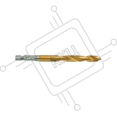 Сверло по металлу RedHEX HSS-G TiN 8.5 мм (1шт)