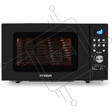 Микроволновая печь Hyundai HYM-D3033 черный, 20 л, 700 Вт, переключатели - кнопки/электронный поворотный механизм