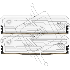 Оперативная память DDR4 DIMM 32GB (16GBx2) PC25600, 3200Mhz, Netac Shadow III, NTSHD4P32DP-32W, CL16 белый, с рад