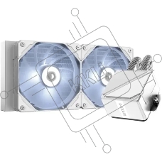 Комплект водяного охлаждения ID-COOLING DASHFLOW 240 BASIC WHITE белый 120мм алюминий+медь 1800rpm 35.2db 4-pin 260W