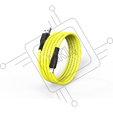 Кабель Smartbuy (iK-512-S21by) S21 Lightning желтый, 2.4 А, сил., 1 м