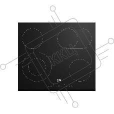 Варочная поверхность Beko BHC6440KBEB черный
