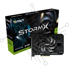 Видеокарта Palit PA-RTX4060 STORMX 8GB 8192Mb 128 GDDR6 1830/17000 HDMIx1 DPx3 HDCP Ret