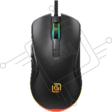 Мышь проводная Oklick 750G черный, 7200 dpi, USB, кнопки - 5