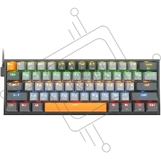 Клавиатура REDRAGON (72600) Fizz RU,Rainbow,melt-gold свитчи
