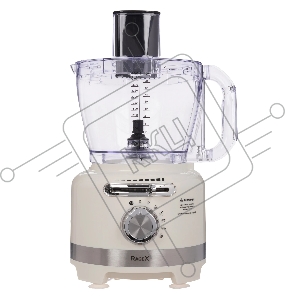 Кухонный комбайн RAGEX R108-105 бежевый 1000Вт 6 скоростей