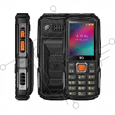 Мобильный телефон BQ 2410L Tank Power 4G черный/метал
