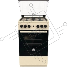 Плита газовая Gorenje GG5A21BEF бежевый, конфорок 4 газовых, духовка 70 л, 50 см x 85 см x 59.4 см