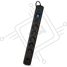 Сетевой фильтр Smartbuy (SBSP-50K-Pro) - 6 роз х 5,0 м - черный