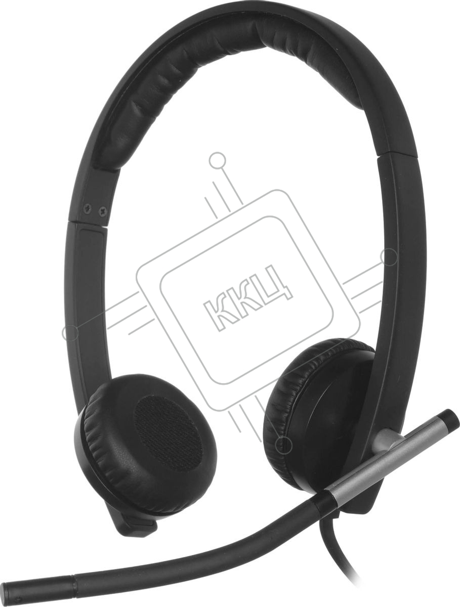 Гарнитура проводная с микрофоном Logitech H650E черный 1.1м 981-000519