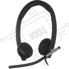 Гарнитура проводная с микрофоном Logitech H650E черный 1.1м 981-000519