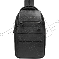Рюкзак слинг мужской Piquadro Solm CA7028S141/N черный кожа