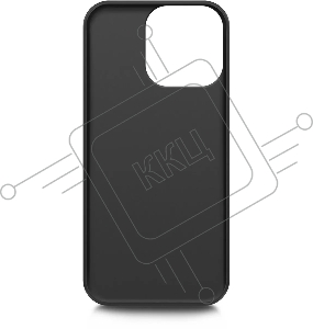 Чехол (клип-кейс) BORASCO Silicone Case, для Apple iPhone 13 Pro, черный (матовый) [40442]