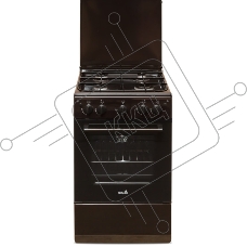 Плита газовая Cezaris ПГ 2150-07 коричневый, конфорок 4 шт, духовка 43 л, 51 см x 85 см x 55 см