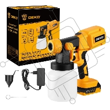 Краскопульт аккумуляторный DEKO SG20DK, 20В, 800 мл, 1x3.0Ач 083-1133
