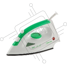 Утюг Homestar HS-4001 бело-зеленый (2000 Вт, пар, тефлоновая подошва)