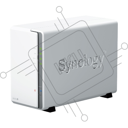 СХД настольное исполнение SYNOLOGY 2BAY NO HDD DS223J