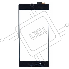 Сенсорное стекло (тачскрин) для Sony Xperia Z3+ / Z4, черное