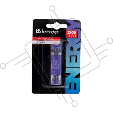 Аккумуляторная батарея Defender 18650-1BL 2200 mAh Li-ion, блистер, 1 шт.