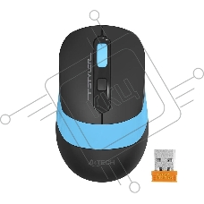 Мышь беспроводная A4Tech Fstyler FG10S черный/синий, 2000 dpi, радиоканал, USB, кнопки - 4