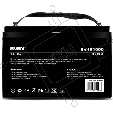 Батарея Sven SV121000 (12V 100Ah) батарея аккумуляторная
