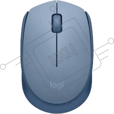 Мышь беспроводная Logitech M172 синий, 1000 dpi, радиоканал, USB, кнопки - 3