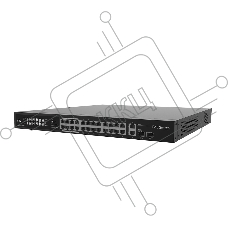 Коммутатор Uniview NSW2020-24T2GC-POE-IN, 24×100 Мбит/с PoE+ + 4×1 Гбит/с Uplink, неуправляемый
