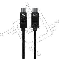 Дата-кабель MORE CHOICE (4620202554987) K87aa 2м USB 3.0A PD60W для Type-C Type-C- 2м, черный