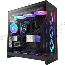 Компьютерный корпус без блока питания Case NZXT H9 Flow RGb+ (2025), Midi-Tower, TG, 6x140мм RGb + 1x120мм RGb, 2xUSB-A 3.2 + 1xUSB-C 3.2, E-ATX, ATX, mATX, mITX черный