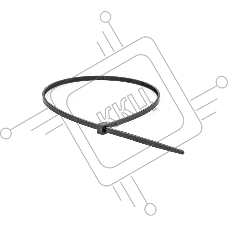 Хомут кабельный DKC 25306SR 2.5х160 полиамид черный (уп.100 шт)