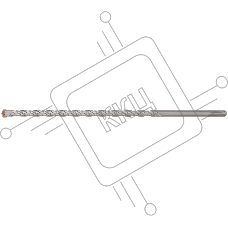 Бур по бетону, SDS-Plus, GreatFlex Light, 12x310 мм