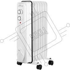 Масляный обогреватель Centek CT-6205 (7 секций), белый, 700/1000/1500 Вт, 15 м2, 3 режима, термостат