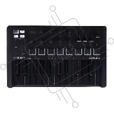 Клавиатура MIDI [231503] Arturia [MiniLAB 3 Deep Black] 25 клавиш, 8 энкодеров, 8 RGB пэдов, 8 фейдеров, дисплей, сенсорные регуляторы Pitch/Modulation, MIDI-выход, 1/4