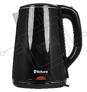 Чайник электрический Sakura SA-2150BK 1.8 л, двойной корпус,черн д