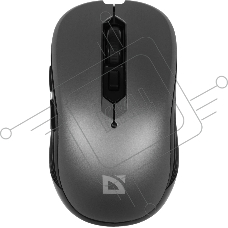 Мышь беспроводная Defender Gassa MM-105 серый, 1600 dpi, радиоканал, USB, кнопки - 6