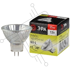 Лампочка галогенная ЭРА GU4-MR11-35W-12V-30CL GU4 35Вт софит теплый белый свет