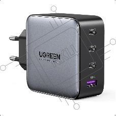 Сетевое зарядное устройство UGREEN CD226-90575, USB-A+3xUSB-C, GaN, 100W, Space Gray (90575)