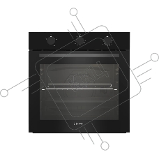 Электрический духовой шкаф Indesit IBFTE 2430 BL черный