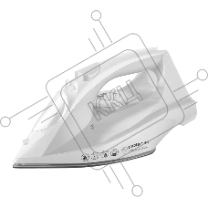 Утюг Polaris PIR-2430К белый, 2400 Вт, 50 г/мин, 165 г/мин, 270 мл