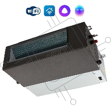 Блок внутренний сплит-системы канального типа Ballu BLC_D/in-60HN1_21Y 60000 BTU, 160 м², 45 дБ, охлаждение, обогрев, осушение, серый