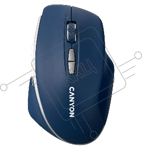 Мышь CANYON MW-21, 2.4 GHz  Wireless mouse ,with 7 buttons, DPI 800/1200/1600, Battery: AAA*2pcs,Blue,72*117*41mm, 0.075kg